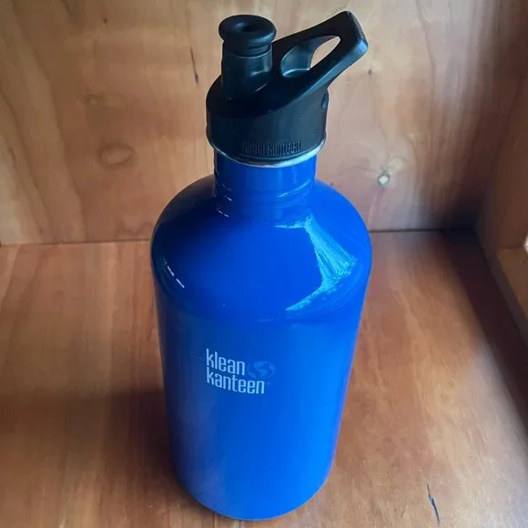 Klean Kanteen 64 oz Water Bottle with Sports Cap - Picture 2 of 8